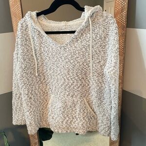 Cozy Lou & Grey Knit Hoodie Sweater